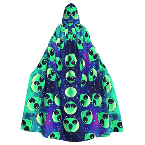 Yyoretp Unisex-Bademantel, Umhang für Erwachsene, grüner Alien-Druck, Kapuzenumhang für Halloween, Tod, Vampir, Cosplay-Kostüme Yyoretp Unisex-Bademantel, Umhang für Erwachsene, grüner Alien-Druck, Kapuzenumhang für Halloween, Tod, Vampir, Cosplay-Kostüme von Yyoretp