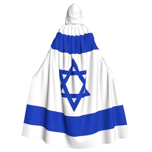 Yyoretp Unisex-Bademantel, Umhang für Erwachsene, israelische Flagge, bedruckt, Kapuzenumhang für Halloween, Tod, Vampir, Cosplay-Kostüme Yyoretp Unisex-Bademantel, Umhang für Erwachsene, israelische Flagge, bedruckt, Kapuzenumhang für Halloween, Tod, Vampir, Cosplay-Kostüme von Yyoretp