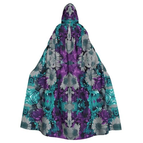 Yyoretp Unisex-Bademantel, Umhang für Erwachsene, lila und blaugrün, mit Kapuze, für Halloween, Tod, Vampir, Cosplay-Kostüme Yyoretp Unisex-Bademantel, Umhang für Erwachsene, lila und blaugrün, mit Kapuze, für Halloween, Tod, Vampir, Cosplay-Kostüme von Yyoretp