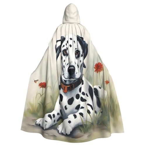 Yyoretp Unisex-Bademantel, Umhang mit Dalmatiner-Druck, Kapuzenumhang für Halloween, Tod, Vampir, Cosplay-Kostüme Yyoretp Unisex-Bademantel, Umhang mit Dalmatiner-Druck, Kapuzenumhang für Halloween, Tod, Vampir, Cosplay-Kostüme von Yyoretp