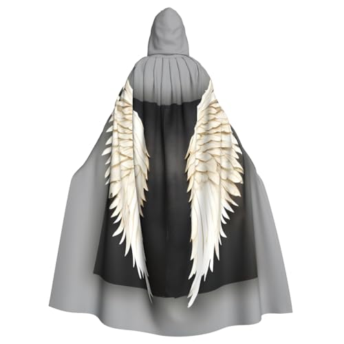 Yyoretp Unisex-Bademantel, Umhang mit Engelsfedern, Kapuzenumhang für Halloween, Tod, Vampir, Cosplay-Kostüme Yyoretp Unisex-Bademantel, Umhang mit Engelsfedern, Kapuzenumhang für Halloween, Tod, Vampir, Cosplay-Kostüme von Yyoretp
