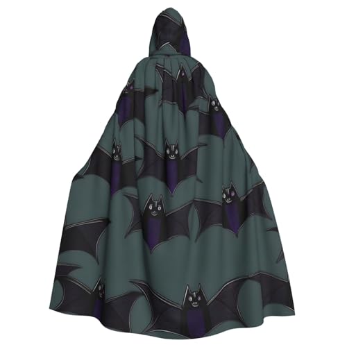 Yyoretp Unisex-Bademantel, Umhang mit Fledermausmuster, Kapuzenumhang für Halloween, Tod, Vampir, Cosplay-Kostüme Yyoretp Unisex-Bademantel, Umhang mit Fledermausmuster, Kapuzenumhang für Halloween, Tod, Vampir, Cosplay-Kostüme von Yyoretp