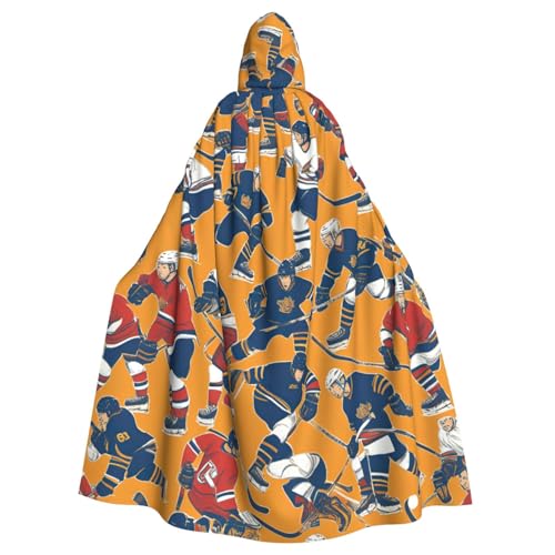 Yyoretp Unisex-Bademantel, Umhang mit Hockey-Druck, Kapuzenumhang für Halloween, Tod, Vampir, Cosplay-Kostüme Yyoretp Unisex-Bademantel, Umhang mit Hockey-Druck, Kapuzenumhang für Halloween, Tod, Vampir, Cosplay-Kostüme von Yyoretp