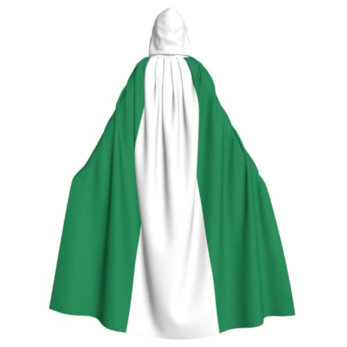 Yyoretp Unisex-Bademantel, Umhang mit Kapuze für Erwachsene, Flagge von Nigeria, für Halloween, Tod, Vampir, Cosplay-Kostüme Yyoretp Unisex-Bademantel, Umhang mit Kapuze für Erwachsene, Flagge von Nigeria, für Halloween, Tod, Vampir, Cosplay-Kostüme von Yyoretp