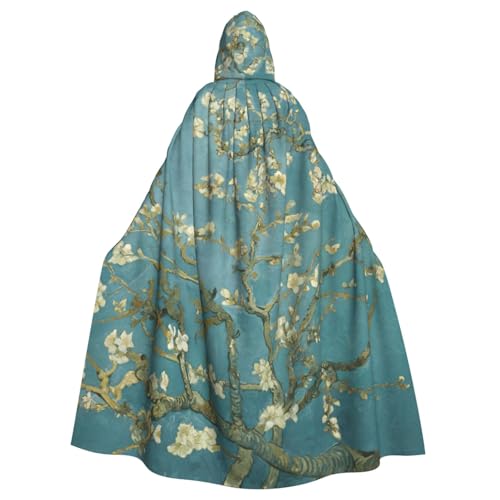 Yyoretp Unisex-Bademantel, Umhang mit Mandelblüten-Druck, Kapuzenumhang für Halloween, Tod, Vampir, Cosplay-Kostüme Yyoretp Unisex-Bademantel, Umhang mit Mandelblüten-Druck, Kapuzenumhang für Halloween, Tod, Vampir, Cosplay-Kostüme von Yyoretp