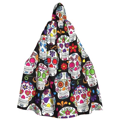 Yyoretp Unisex-Bademantel, Umhang mit Totenkopf-Motiv, für Halloween, Tod, Vampir, Cosplay-Kostüme Yyoretp Unisex-Bademantel, Umhang mit Totenkopf-Motiv, für Halloween, Tod, Vampir, Cosplay-Kostüme von Yyoretp