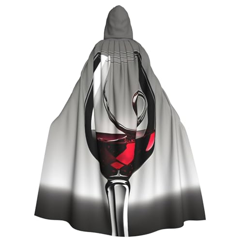 Yyoretp Unisex-Bademantel, Umhang mit Weinglas-Druck, Kapuzenumhang für Halloween, Tod, Vampir, Cosplay-Kostüme Yyoretp Unisex-Bademantel, Umhang mit Weinglas-Druck, Kapuzenumhang für Halloween, Tod, Vampir, Cosplay-Kostüme von Yyoretp