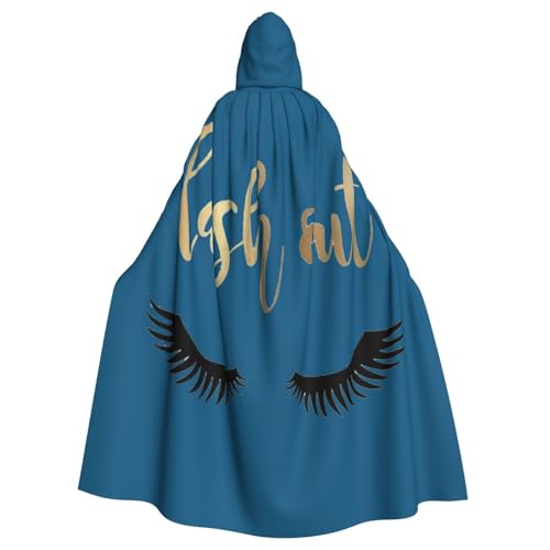 Yyoretp Unisex-Bademantel, Umhang mit Wimpernaufdruck, Kapuzenumhang für Halloween, Tod, Vampir, Cosplay-Kostüme Yyoretp Unisex-Bademantel, Umhang mit Wimpernaufdruck, Kapuzenumhang für Halloween, Tod, Vampir, Cosplay-Kostüme von Yyoretp