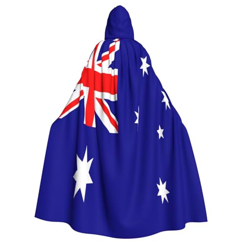Yyoretp Unisex-Bademantel, Umhang mit australischer Flagge, bedruckt, Kapuzenumhang für Halloween, Tod, Vampir, Cosplay-Kostüme Yyoretp Unisex-Bademantel, Umhang mit australischer Flagge, bedruckt, Kapuzenumhang für Halloween, Tod, Vampir, Cosplay-Kostüme von Yyoretp