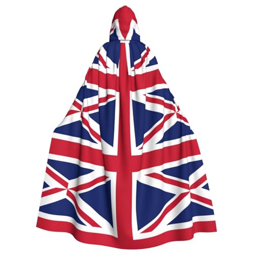Yyoretp Unisex-Bademantel, Umhang mit britischer Flagge, mit Kapuze, für Halloween, Tod, Vampir, Cosplay-Kostüme Yyoretp Unisex-Bademantel, Umhang mit britischer Flagge, mit Kapuze, für Halloween, Tod, Vampir, Cosplay-Kostüme von Yyoretp