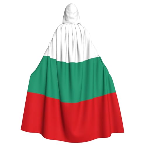 Yyoretp Unisex-Bademantel, Umhang mit bulgarischer Flagge, Kapuzenumhang für Halloween, Tod, Vampir, Cosplay-Kostüme Yyoretp Unisex-Bademantel, Umhang mit bulgarischer Flagge, Kapuzenumhang für Halloween, Tod, Vampir, Cosplay-Kostüme von Yyoretp