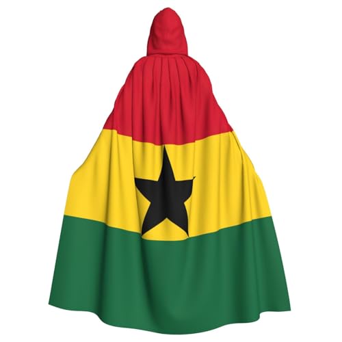 Yyoretp Unisex-Bademantel, Umhang mit der Flagge von Ghana, mit Kapuze, für Halloween, Tod, Vampir, Cosplay-Kostüme Yyoretp Unisex-Bademantel, Umhang mit der Flagge von Ghana, mit Kapuze, für Halloween, Tod, Vampir, Cosplay-Kostüme von Yyoretp