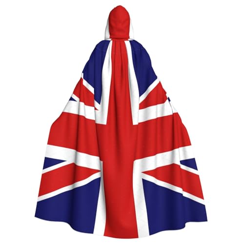Yyoretp Unisex-Bademantel, Umhang mit englischer Flagge, mit Kapuze, für Halloween, Tod, Vampir, Cosplay-Kostüme Yyoretp Unisex-Bademantel, Umhang mit englischer Flagge, mit Kapuze, für Halloween, Tod, Vampir, Cosplay-Kostüme von Yyoretp
