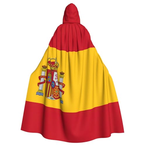 Yyoretp Unisex-Bademantel, Umhang mit spanischer Flagge, bedruckt, mit Kapuze, für Halloween, Tod, Vampir, Cosplay-Kostüme Yyoretp Unisex-Bademantel, Umhang mit spanischer Flagge, bedruckt, mit Kapuze, für Halloween, Tod, Vampir, Cosplay-Kostüme von Yyoretp