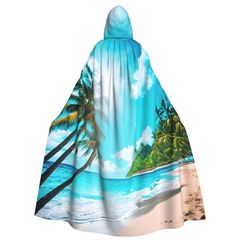 Yyoretp Unisex-Bademantel, Umhang mit tropischem Ozean, Strand, mit Kapuze, für Halloween, Tod, Vampir, Cosplay-Kostüme Yyoretp Unisex-Bademantel, Umhang mit tropischem Ozean, Strand, mit Kapuze, für Halloween, Tod, Vampir, Cosplay-Kostüme von Yyoretp