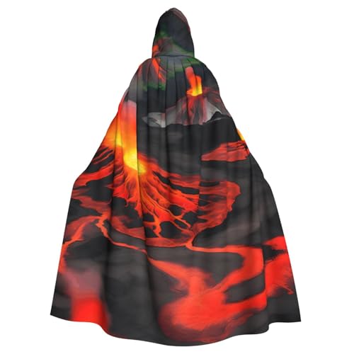 Yyoretp Unisex-Bademantel für Erwachsene, Kilauea-Vulkane, bedruckt, Kapuzenumhang für Halloween, Tod, Vampir, Cosplay-Kostüme Yyoretp Unisex-Bademantel für Erwachsene, Kilauea-Vulkane, bedruckt, Kapuzenumhang für Halloween, Tod, Vampir, Cosplay-Kostüme von Yyoretp