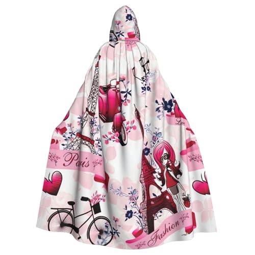 Yyoretp Unisex-Bademantel für Erwachsene, Paris, Eiffelturm, Frankreich-Druck, Kapuzenumhang für Halloween, Tod, Vampir, Cosplay-Kostüme Yyoretp Unisex-Bademantel für Erwachsene, Paris, Eiffelturm, Frankreich-Druck, Kapuzenumhang für Halloween, Tod, Vampir, Cosplay-Kostüme von Yyoretp