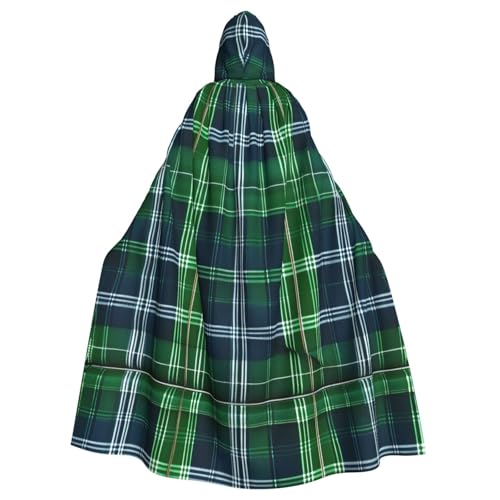 Yyoretp Unisex-Bademantel für Erwachsene, blau, schottisches Schottenkaro, Kapuzenumhang für Halloween, Tod, Vampir, Cosplay-Kostüme Yyoretp Unisex-Bademantel für Erwachsene, blau, schottisches Schottenkaro, Kapuzenumhang für Halloween, Tod, Vampir, Cosplay-Kostüme von Yyoretp