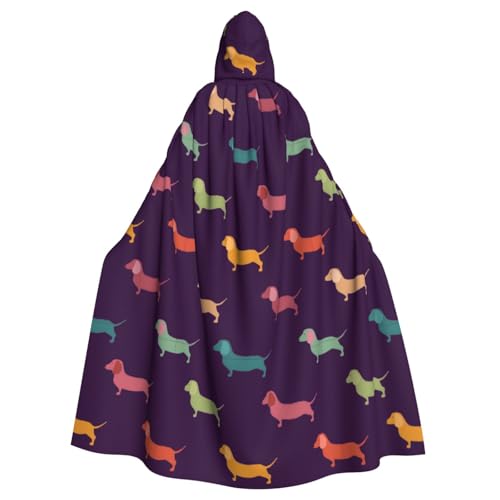 Yyoretp Unisex-Bademantel für Erwachsene, niedlicher Dackel-Aufdruck, Kapuzenumhang für Halloween, Tod, Vampir, Cosplay-Kostüme Yyoretp Unisex-Bademantel für Erwachsene, niedlicher Dackel-Aufdruck, Kapuzenumhang für Halloween, Tod, Vampir, Cosplay-Kostüme von Yyoretp