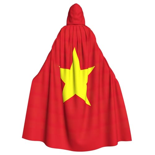 Yyoretp Unisex-Bademantel mit vietnamesischer Flagge, Kapuzenumhang für Halloween, Tod, Vampir, Cosplay-Kostüme Yyoretp Unisex-Bademantel mit vietnamesischer Flagge, Kapuzenumhang für Halloween, Tod, Vampir, Cosplay-Kostüme von Yyoretp