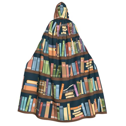 Yyoretp Unisex Cartoon-Bücherregal, Bücherwurm-Druck, Erwachsenen-Umhang, Umhang mit Kapuze, Umhang für Halloween, Cosplay, Tod, Vampir-Kostüme Yyoretp Unisex Cartoon-Bücherregal, Bücherwurm-Druck, Erwachsenen-Umhang, Umhang mit Kapuze, Umhang für Halloween, Cosplay, Tod, Vampir-Kostüme von Yyoretp