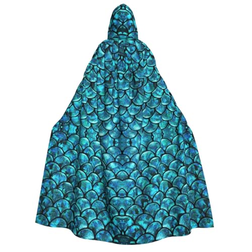 Yyoretp Unisex Fischschuppe Druck Erwachsene Kapuzenumhang Roben Umhang Umhang für Halloween Cosplay Tod Vampir Kostüme Yyoretp Unisex Fischschuppe Druck Erwachsene Kapuzenumhang Roben Umhang Umhang für Halloween Cosplay Tod Vampir Kostüme von Yyoretp