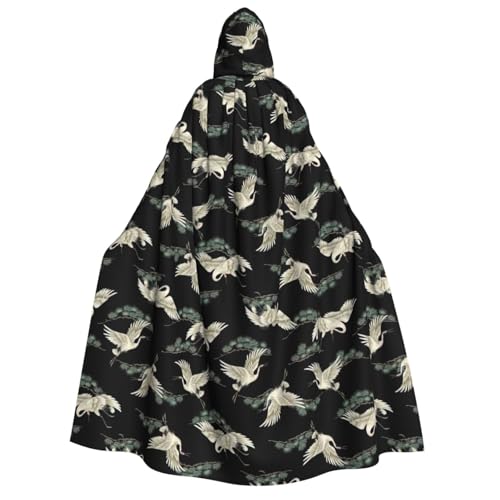 Yyoretp Unisex Japanischer Kranich- und Kiefern-Druck, Erwachsenen-Kapuzenumhang für Halloween, Cosplay, Todesvampir-Kostüme Yyoretp Unisex Japanischer Kranich- und Kiefern-Druck, Erwachsenen-Kapuzenumhang für Halloween, Cosplay, Todesvampir-Kostüme von Yyoretp