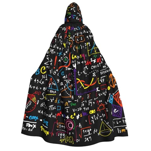 Yyoretp Unisex Kapuzenumhang mit Mathe-Formel-Druck, für Erwachsene, für Halloween, Cosplay, Tod, Vampir-Kostüme Yyoretp Unisex Kapuzenumhang mit Mathe-Formel-Druck, für Erwachsene, für Halloween, Cosplay, Tod, Vampir-Kostüme von Yyoretp