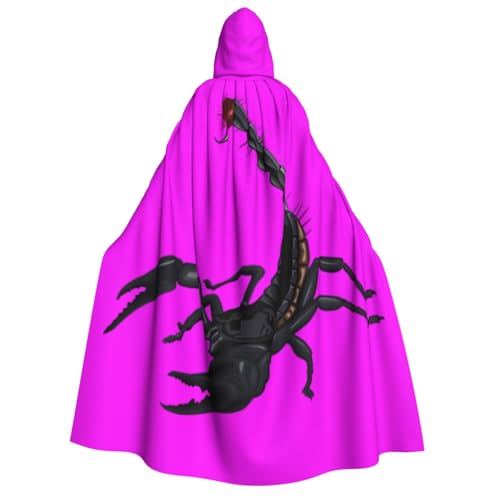 Yyoretp Unisex Kapuzenumhang mit Skorpion-Aufdruck, für Halloween, Cosplay, Tod, Vampir-Kostüme Yyoretp Unisex Kapuzenumhang mit Skorpion-Aufdruck, für Halloween, Cosplay, Tod, Vampir-Kostüme von Yyoretp