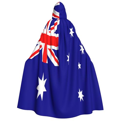 Yyoretp Unisex Kapuzenumhang mit australischer Flagge, für Halloween, Cosplay, Tod, Vampir-Kostüme Yyoretp Unisex Kapuzenumhang mit australischer Flagge, für Halloween, Cosplay, Tod, Vampir-Kostüme von Yyoretp