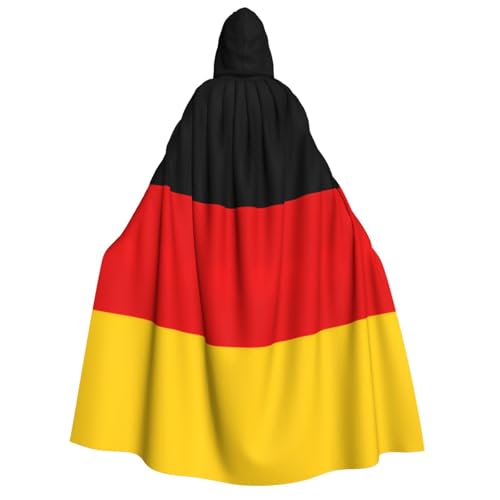 Yyoretp Unisex Kapuzenumhang mit deutscher Flagge, für Halloween, Cosplay, Tod, Vampir-Kostüme Yyoretp Unisex Kapuzenumhang mit deutscher Flagge, für Halloween, Cosplay, Tod, Vampir-Kostüme von Yyoretp
