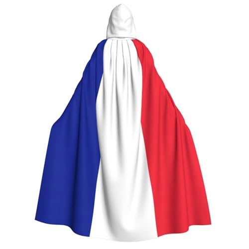 Yyoretp Unisex Kapuzenumhang mit französischer Flagge, für Halloween, Cosplay, Tod, Vampir-Kostüme Yyoretp Unisex Kapuzenumhang mit französischer Flagge, für Halloween, Cosplay, Tod, Vampir-Kostüme von Yyoretp