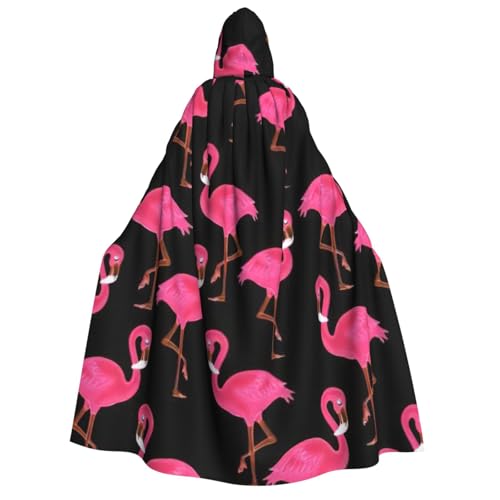 Yyoretp Unisex Kapuzenumhang mit niedlichem rosa Flamingodruck, für Erwachsene, für Halloween, Cosplay, Tod, Vampir-Kostüme Yyoretp Unisex Kapuzenumhang mit niedlichem rosa Flamingodruck, für Erwachsene, für Halloween, Cosplay, Tod, Vampir-Kostüme von Yyoretp
