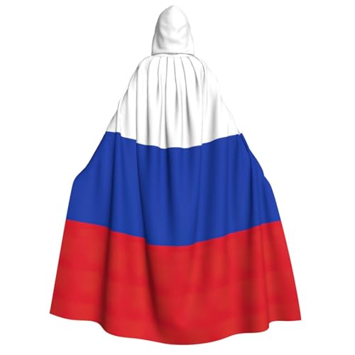 Yyoretp Unisex Kapuzenumhang mit russischer Flagge für Erwachsene, für Halloween, Cosplay, Tod, Vampir-Kostüme Yyoretp Unisex Kapuzenumhang mit russischer Flagge für Erwachsene, für Halloween, Cosplay, Tod, Vampir-Kostüme von Yyoretp
