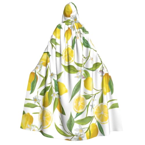 Yyoretp Unisex-Kapuzenumhang mit tropischem Zitronen-Druck, für Erwachsene, für Halloween, Cosplay, Tod, Vampir-Kostüme Yyoretp Unisex-Kapuzenumhang mit tropischem Zitronen-Druck, für Erwachsene, für Halloween, Cosplay, Tod, Vampir-Kostüme von Yyoretp