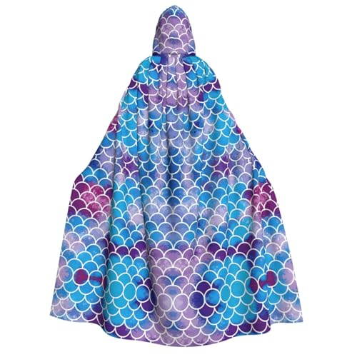 Yyoretp Unisex-Meerjungfrauen-Fischschuppen-Druck, Erwachsenen-Kapuzenumhang für Halloween, Cosplay, Todesvampir-Kostüme Yyoretp Unisex-Meerjungfrauen-Fischschuppen-Druck, Erwachsenen-Kapuzenumhang für Halloween, Cosplay, Todesvampir-Kostüme von Yyoretp