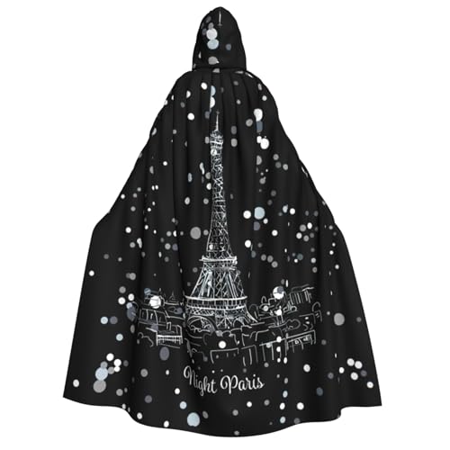 Yyoretp Unisex Night Paris Eiffelturm Print Erwachsene Kapuzenumhang Robe Umhang Umhang für Halloween Cosplay Tod Vampir Kostüme Yyoretp Unisex Night Paris Eiffelturm Print Erwachsene Kapuzenumhang Robe Umhang Umhang für Halloween Cosplay Tod Vampir Kostüme von Yyoretp
