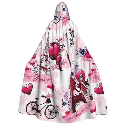 Yyoretp Unisex Paris Eiffelturm Frankreich Druck Erwachsene Kapuzenumhang Robe Umhang Umhang für Halloween Cosplay Tod Vampir Kostüme Yyoretp Unisex Paris Eiffelturm Frankreich Druck Erwachsene Kapuzenumhang Robe Umhang Umhang für Halloween Cosplay Tod Vampir Kostüme von Yyoretp
