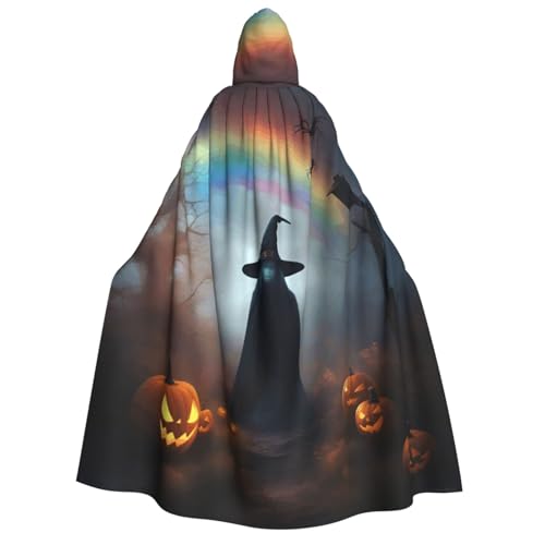 Yyoretp Unisex Regenbogen Halloween Geist Hexenhut Spinnen Druck Erwachsene Kapuzenumhang Robe Umhang Umhang für Halloween Cosplay Tod Vampir Kostüme Yyoretp Unisex Regenbogen Halloween Geist Hexenhut Spinnen Druck Erwachsene Kapuzenumhang Robe Umhang Umhang für Halloween Cosplay Tod Vampir Kostüme von Yyoretp