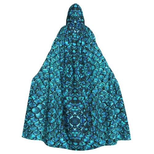 Yyoretp Unisex Roben Capes Adult Fish Scale Print Hooded Cloak for Halloween Death Vampire Cosplay Costumes Yyoretp Unisex Roben Capes Adult Fish Scale Print Hooded Cloak for Halloween Death Vampire Cosplay Costumes von Yyoretp
