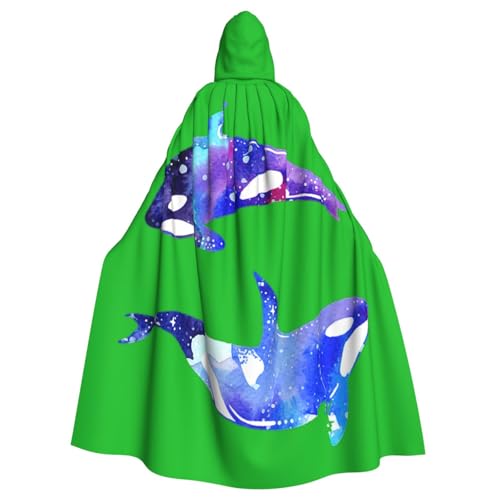 Yyoretp Unisex Roben Capes Erwachsene Orca Killer Wal Print Kapuzenumhang für Halloween Tod Vampir Cosplay Kostüme Yyoretp Unisex Roben Capes Erwachsene Orca Killer Wal Print Kapuzenumhang für Halloween Tod Vampir Cosplay Kostüme von Yyoretp