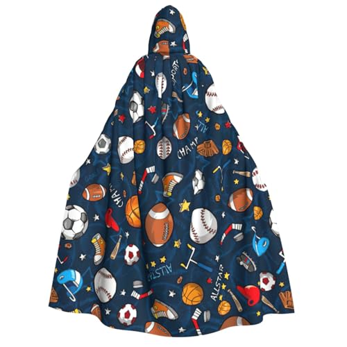 Yyoretp Unisex Sport Baseball Spiel Druck Erwachsene Kapuzenumhang Robe Umhang Umhang für Halloween Cosplay Tod Vampir Kostüme Yyoretp Unisex Sport Baseball Spiel Druck Erwachsene Kapuzenumhang Robe Umhang Umhang für Halloween Cosplay Tod Vampir Kostüme von Yyoretp