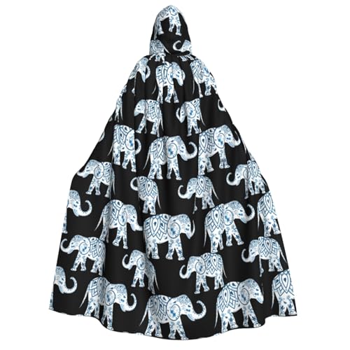 Yyoretp Unisex-Umhang mit Elefantenaufdruck, Kapuzenumhang für Halloween, Cosplay, Tod, Vampir-Kostüme Yyoretp Unisex-Umhang mit Elefantenaufdruck, Kapuzenumhang für Halloween, Cosplay, Tod, Vampir-Kostüme von Yyoretp