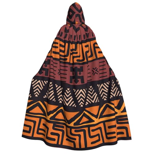 Yyoretp Unisex afrikanischer Schlammstoff, Tribal-Druck, Erwachsenen-Kapuzenumhang, Umhang für Halloween, Cosplay, Tod, Vampir-Kostüme Yyoretp Unisex afrikanischer Schlammstoff, Tribal-Druck, Erwachsenen-Kapuzenumhang, Umhang für Halloween, Cosplay, Tod, Vampir-Kostüme von Yyoretp