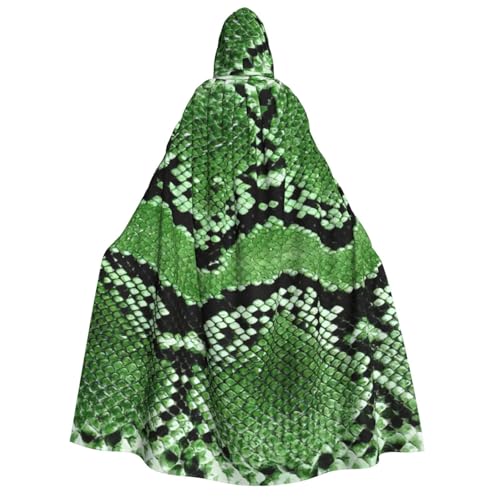 Yyoretp Unisex grüner Schlangenhaut-Aufdruck, Erwachsenen-Kapuzenumhang für Halloween, Cosplay, Todesvampir-Kostüme Yyoretp Unisex grüner Schlangenhaut-Aufdruck, Erwachsenen-Kapuzenumhang für Halloween, Cosplay, Todesvampir-Kostüme von Yyoretp