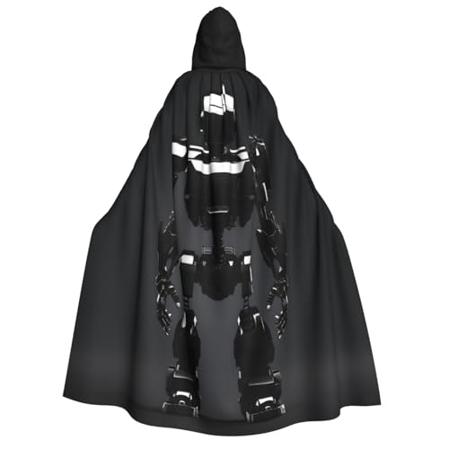Yyoretp Unisex schwarzer Roboteraufdruck Erwachsene Kapuzenumhang Robe Umhang Umhang für Halloween Cosplay Tod Vampir Kostüme Yyoretp Unisex schwarzer Roboteraufdruck Erwachsene Kapuzenumhang Robe Umhang Umhang für Halloween Cosplay Tod Vampir Kostüme von Yyoretp