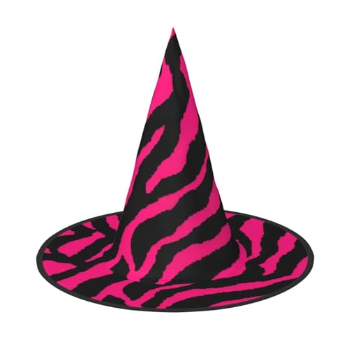 Yyoretp Zebra Tiger Leopard Rosa Druck Halloween Kostüm Hexenhut Erwachsene Karneval Cosplay Party Kostüm Zubehör Yyoretp Zebra Tiger Leopard Rosa Druck Halloween Kostüm Hexenhut Erwachsene Karneval Cosplay Party Kostüm Zubehör von Yyoretp