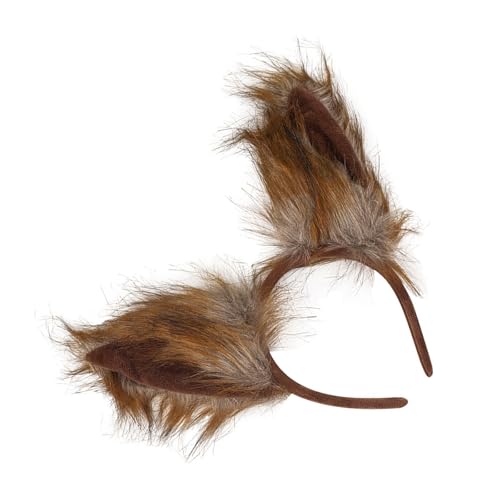 Yzdysg Füchse Schwanz Mit Foxes Ohren Kopfbedeckungsset Halloween Kostümzubehör Plush Wolf Schwanz Wolf Ohren Stirnband Für Frau von Yzdysg