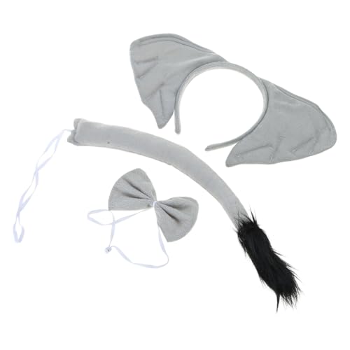 Yzdysg Halloween Elephant Kostüm Set Beinhaltet Elefant Ohrstirnband Elefant Schwanz Bowtie Handschuh Und Rock Für Kinder Erwachsener von Yzdysg