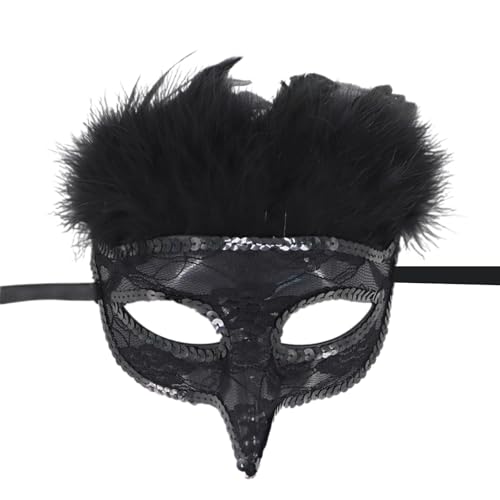 Yzdysg Masquerade Maske Mit Gefiederten Venezianern Maske Halloween Kostüm Mardi Gras Cosplay Party Kostüm Requisiten Geschenke Yzdysg Masquerade Maske Mit Gefiederten Venezianern Maske Halloween Kostüm Mardi Gras Cosplay Party Kostüm Requisiten Geschenke von Yzdysg